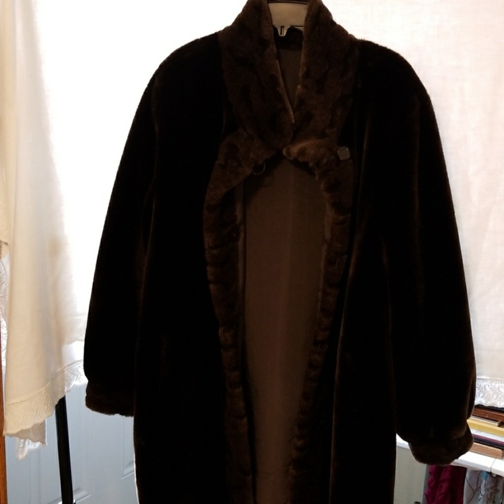 Faux fur coat